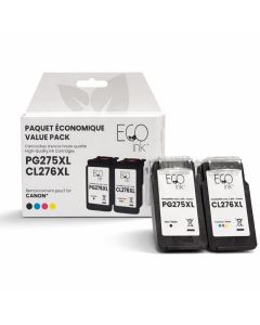 Eco Ink Ink Jet - Remanufactured for Canon PG275XL/C276XL - CMYK — Supply Solution