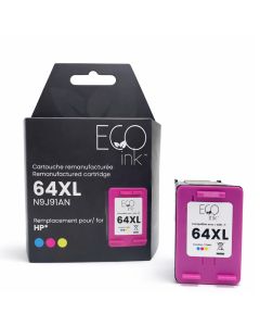 Remanufactured HP 64XL Tri-Color Ink Cartridge N9J92AN