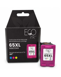 Cartouche d'encre tri-couleur remanufacturée HP N9K03AN 65XL