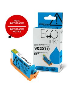 Cartouche d'encre cyan HP 902XL T6M02AN remise à neuf