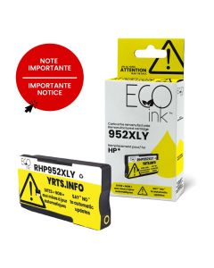 Cartouche d'encre jaune HP 952XL remise à neuf L0S67AN