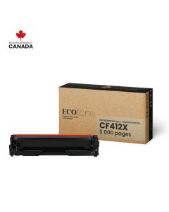 EcoTone Toner Cartridge - Remanufactured for Hewlett Packard CF412X - Yellow — Supply Solution
