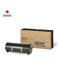 Remanufactured Black Toner Cartridge for Lexmark 51B1000