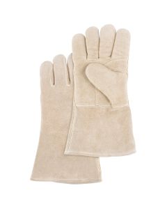 Premium Split Cowhide Welder's Gloves, Large — Size: Large, Inner Lining: Foam, Leather Palm Type: Split Cowhide — Supply Sol
