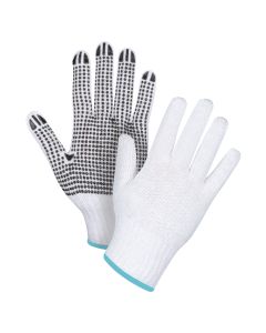 Dotted String Knit Gloves, Poly/Cotton, 7 Gauge, X-Large