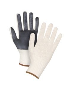 Palm-Coated String Knit Gloves, Poly/Cotton, Single Sided, 7 Gauge — Shell Material: Poly/Cotton, Coating: Single Sided, Gaug