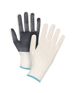 7-Gauge Poly/Cotton Palm-Coated String Knit Gloves, X-Large