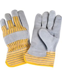 Premium Split Cowhide Fitter Gloves, Cotton Lined, Large
