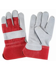 Large Split Cowhide Fitters Gloves, Cotton Lined Palm