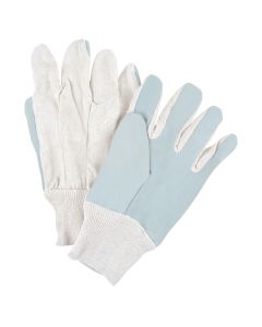 Large Split Cowhide Palm Work Gloves, Breathable Cotton Back