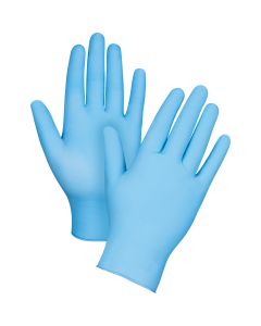 Nitrile Medical-Grade Disposable Gloves, 4.5-mil, Blue, Powder-Free