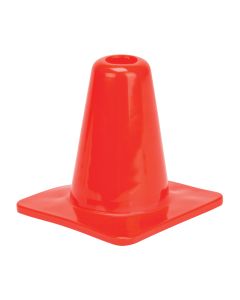 6" Orange PVC Traffic Cone - Flexible & Durable