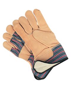 Winter-Lined Grain Cowhide Fitters Gloves, Abrasion Resistant