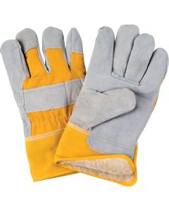 Winter-Lined Split Cowhide Fitter Gloves, Boa Lining