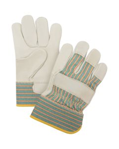 Grain Cowhide Fitter's Gloves - Abrasion Resistant