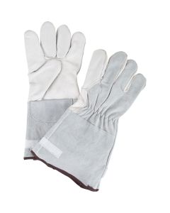 Grain Goatskin Winter-Lined Work Gloves, Fleece Lined