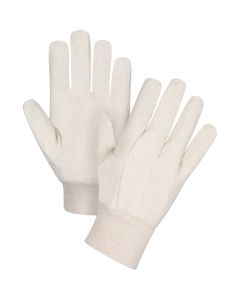 7 oz. Cotton Canvas Gloves, Large, Knit Wrist — Size: Large, Fabric Weight: 7 oz., Case Quantity: 300 — Supply Solution