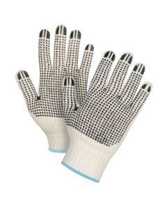 Heavyweight 7-Gauge Poly/Cotton Double-Sided Dotted Knit Gloves
