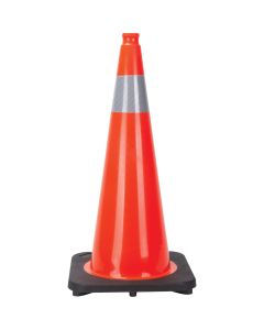 28" Orange Traffic Cone with 4" Reflective Collar — Height: 28", Colour: Orange, Reflective Collars: 4" — Supply Solution