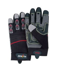 ZM400 Premium Mechanic's Gloves, Synthetic Palm, Hook & Loop Cuff