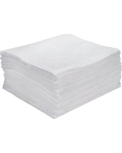 Oil-Only Meltblown Polypropylene Absorbent Pads, 15" x 18", 15 Gal