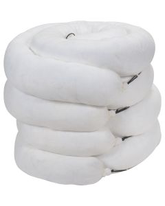 Oil-Only Sorbent Boom, 10' x 8", 40 Gal Absorbency, 4-Pack