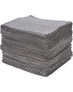 Universal Bonded Sorbent Pads, 15" x 17", 30 Gal Absorbency