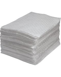 Premium Oil-Only Fine Fiber Absorbent Pads, 15" x 17", 30 Gal
