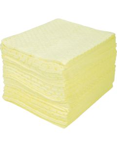 Hazmat Bonded Sorbent Pads, 15" x 18", 30 Gal Absorbency
