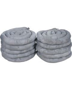 Universal Absorbent Booms, 3" x 10', 40 Gal, 10-Pack