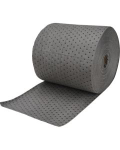 Medium-Weight Industrial Fine Fiber Absorbent Roll, 15" x 150', 25 Gal