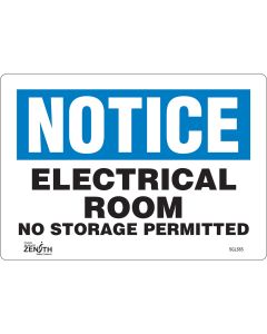 Electrical Room Sign - 7" x 10" Adhesive Vinyl, English