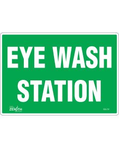 Eye Wash Station Safety Sign, 7" x 10", English