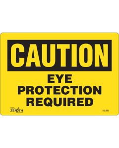 Eye Protection Required Sign, 7" x 10", Adhesive Vinyl