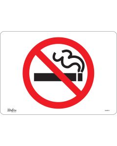 No Smoking Sign, 10" x 14", Vinyl Pictogram