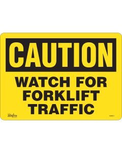 Watch For Forklift Safety Sign, 10" x 14", English