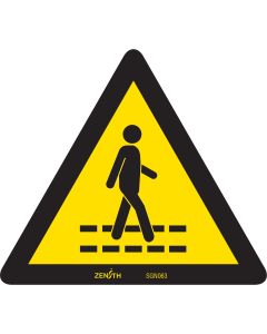 Pedestrian Safety Lane CSA Standard Pictogram Sign, 6" x 6"
