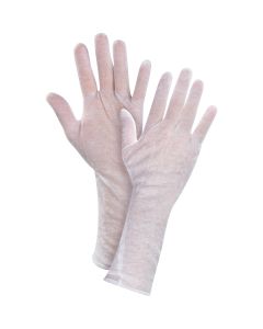 Lightweight Poly/Cotton Inspection Gloves, Hemmed Cuff
