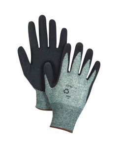 15 Gauge Nylon/RPET Crinkle Foam Latex Coated Work Gloves