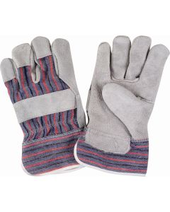 Split Cowhide Fitter Gloves, Cotton Lined, Safety Cuff
