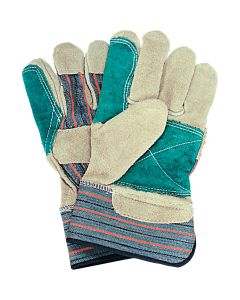 Large Double-Palm Split Cowhide Fitter Gloves