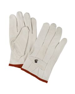 Standard-Duty Grain Cowhide Ropers Gloves, Oil & Water Resistant