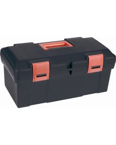 Heavy-Duty 17.5" Black Polypropylene Tool Box