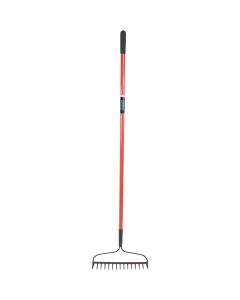 Heavy-Duty Bow Rake, 15 Tines, Fibreglass Handle