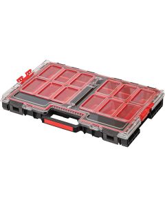 Arx Large Modular Organizer with Bins, 21" x 15" x 3", Black