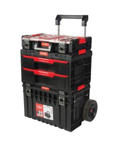Arx® 3-Piece Rolling Toolbox Base Set, 25.2" x 19" x 42.4", Black