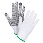 Dotted String Knit Gloves, Poly/Cotton, Single Sided, 7 Gauge, Medium — Size: Medium, Shell Material: Poly/Cotton, Coating: S