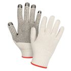 Lightweight Dotted String Knit Gloves, Poly/Cotton, Single Sided, 7 Gauge, Small — Size: Small, Shell Material: Poly/Cotton, 