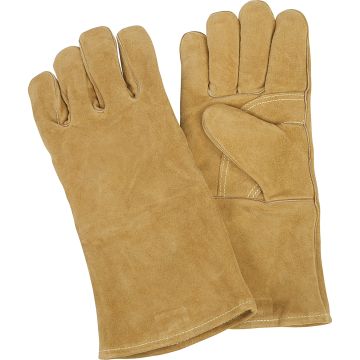 Comfoflex™ Premium Split Cowhide Welding Gloves, Large — Size: Large, Leather Palm Type: Split Cowhide, Length: 14 in. — Supp