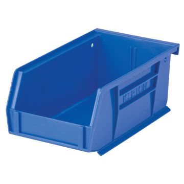 Stack & Hang Storage Bin, 4-1/8" W x 3" H x 7-3/8" D, Blue